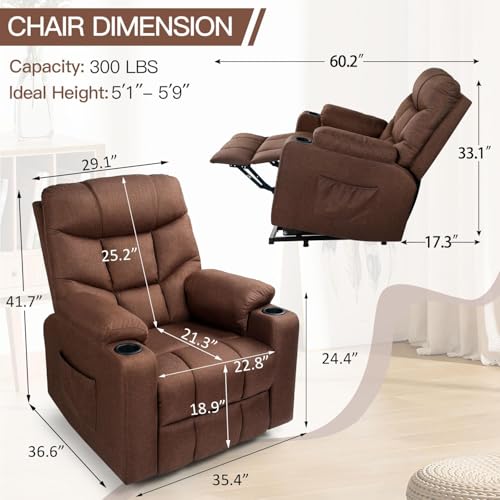 Sillón Plegable Reclinable Eléctrico con Tela miniatura 2