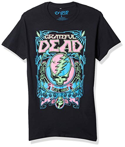T-shirt Liquid Blue Grateful Dead SYF mixte vêtements rock noir