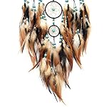 Urdeoms Large Black Dream Catchers for Bedroom Adult Merkaba Turquoise Boho Dream Catcher Wall Decor for Boys Teen Room Decor Dorm Living Room Hanging Decoration Festival Gifts(NO.32) - Image 2