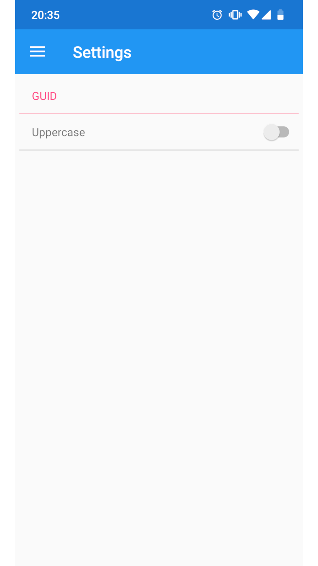 Generate GUID tool - App on Amazon Appstore