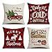 KACOPOL St. Patrick's Day Green Clover Pillow Covers Cotton Linen Spring Decor Throw Pillow Case Cushion Cover 18" x 18" Set of 4 Happy Patrick's Day, I Don't Need Luck I Have You, Loads of Luck...