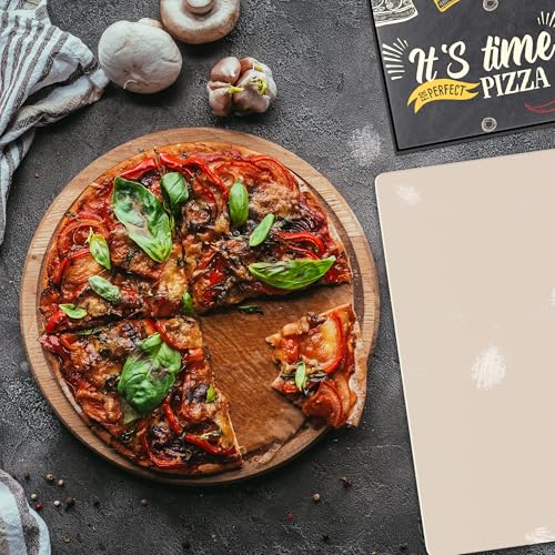 GARCON - Premium Pizzastein (eckig) für Backofen & Gasgrill - Vergleichssieger 2019-3er Set inkl....