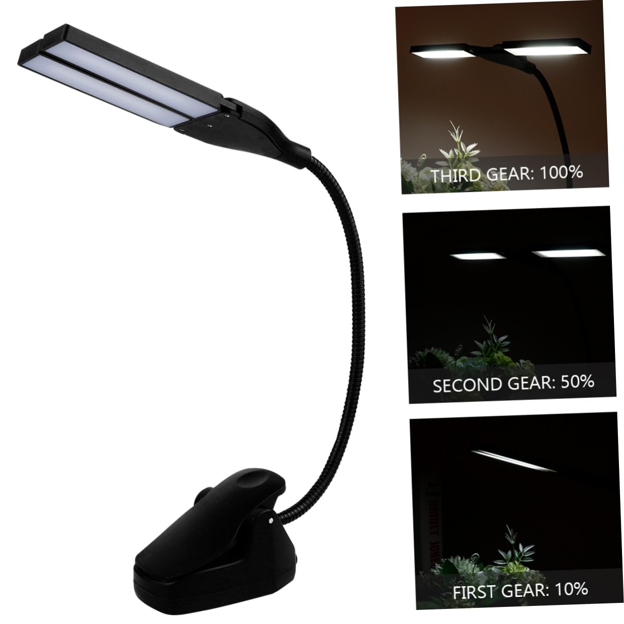 Mikikit Lampe Pupitre Led Pour Piano à Queue Lampe De Lecture Usb Réglable à Clipser Avec Tête Pivotante Niveaux De Luminosité Adaptée Pour Partitions Et Musique