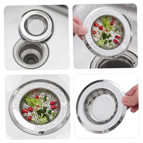 Filtro para fregadero de cocina de acero inoxidable 4 piezas miniatura 3