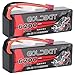 Produktbild GOLDBAT 3S RC LiPo Batterie 11,1 V 50C Lipo Akku 6200 mAh Batterie Hard Case mit Dekanstecker für RC 1/8 1/10 Fahrzeuge Auto/LKW, RC Boot, Hubschrauber Auto Evader BX Auto RC Racing Hobby 2 Packs
