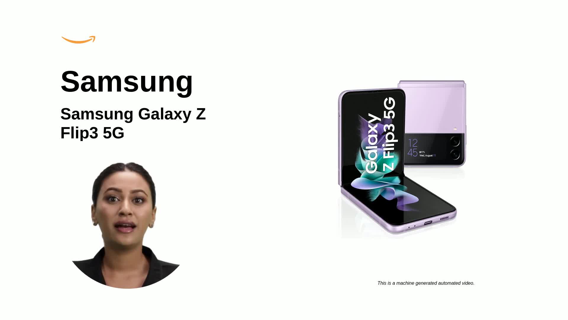 スマートフォン本体 galaxy z flip 3 128GB Samsung Galaxy Z Flip3 5G (Lavender, 8GB RAM, 128GB Storage) with