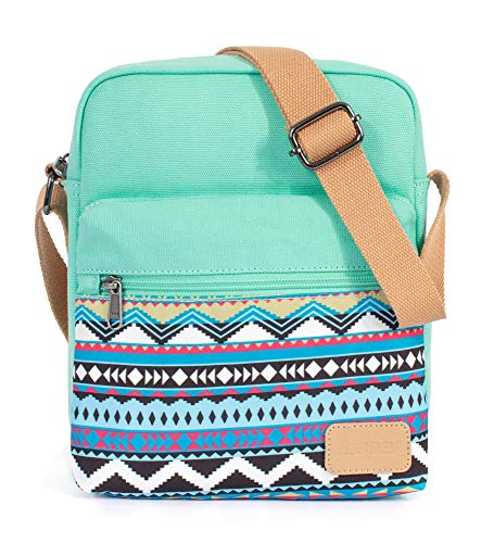 Conjunto de bolsa tiracolo e bolsa pequena Leaper para meninas e mulheres, Teal-w, Medium