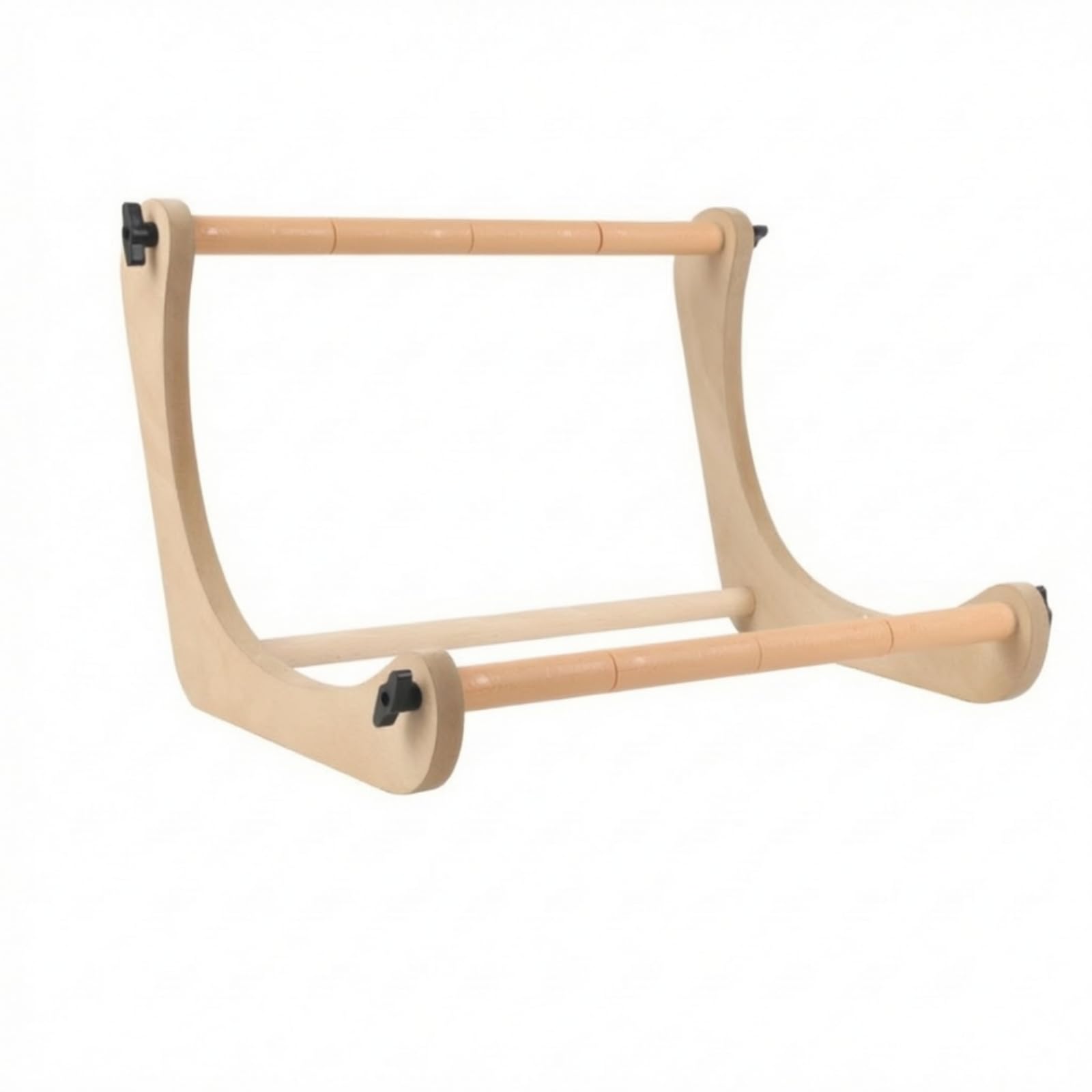 PETSOLA Bastidor de Bordado Ajustable Bastidor Marco Soporte Regulable Mesa Madera de con Estructura Lateral Curva y Estabilidad Firme Adecuado para Bordado Taller Estudio