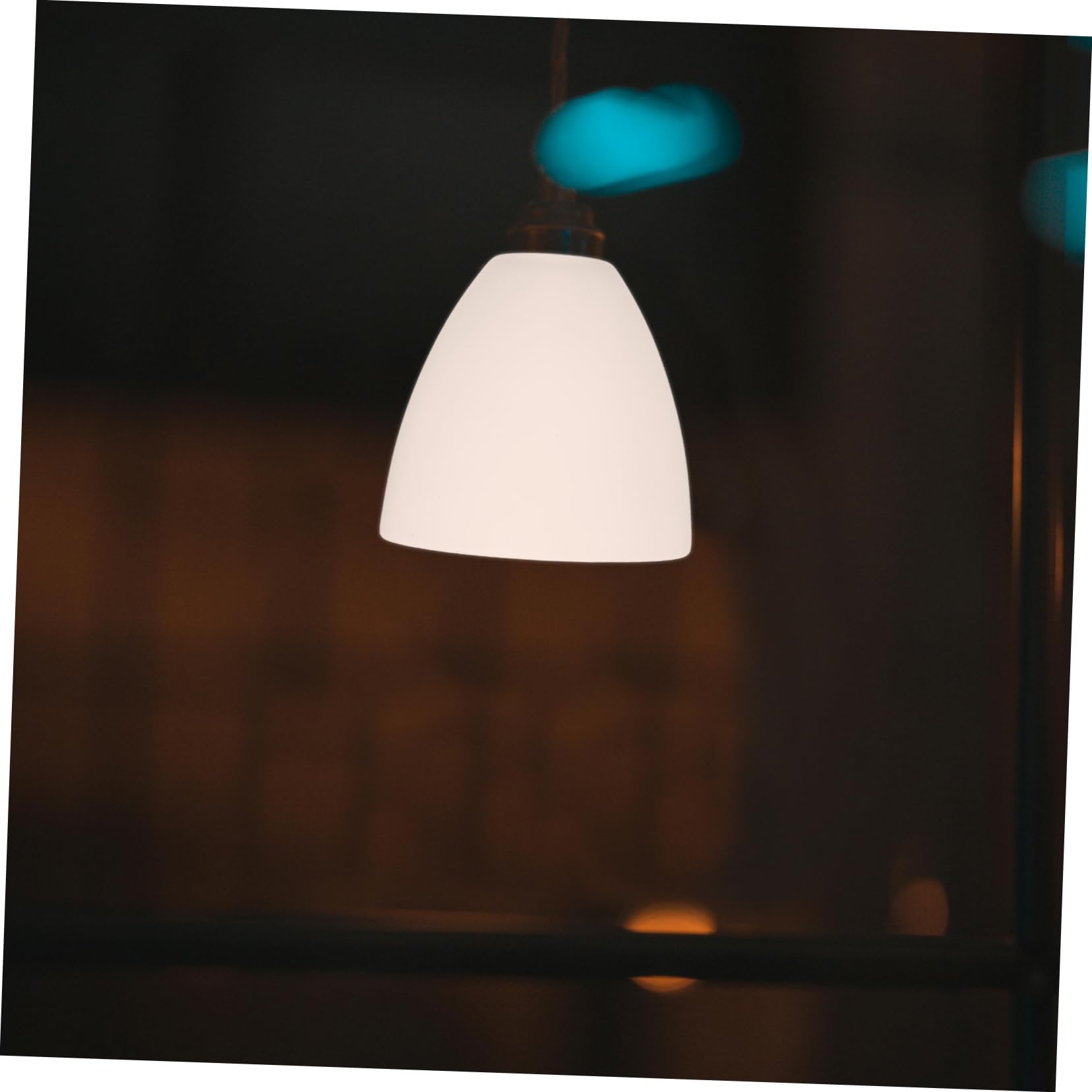 DOITOOL Pantalla de reemplazo de vidrio E27 con diámetro de orificio de 4,2 cm para techos y luces colgantes cubierta de vidrio con dispersión de luz suave para dormitorio y sala de estar