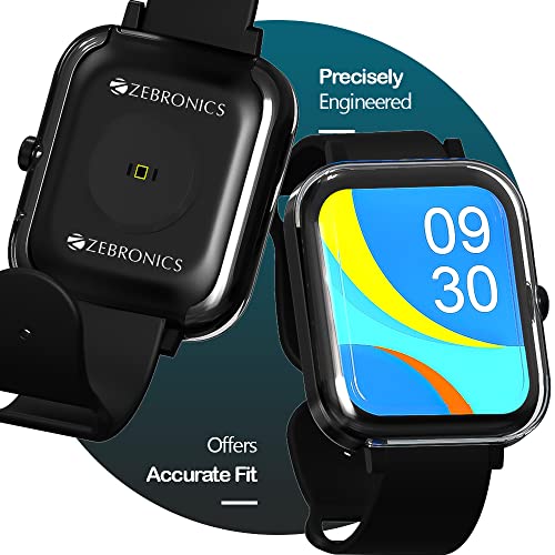 Image of Sounce Watch Case Compatible with Zebronics DRIP Tempered Glass Screen Protector, HD Clear Touch Sensitive Ultra-Thin TPU Protective Cover - (Transparent)