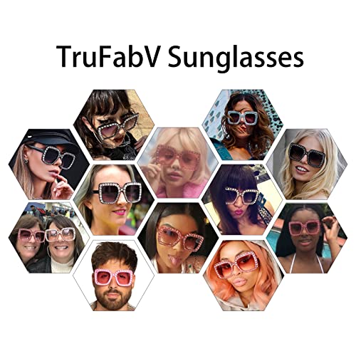 Bling Bedazzled Sunglasses Womens Mens, 70s Disco Rhinestone Glasses Sparkly Glitter Diamond Festival Shades2