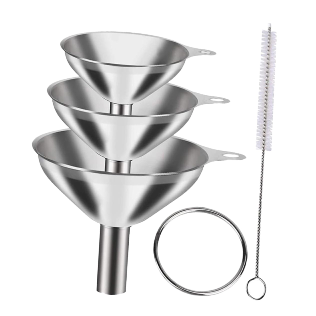 Juego de Embudos de Acero Inoxidable 1 Set para Cocina