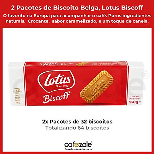 64 Biscoitos, 2 Pacotes, Bolacha Belga, Lotus Biscoff