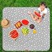 Splat Mat for Under High Chair, Non Slip Waterproof Mealtime Floor Mats Washable Portable Picnic Splash Mat for Baby Art/Craft/Playtime, 42X46 Inch - Grey Star