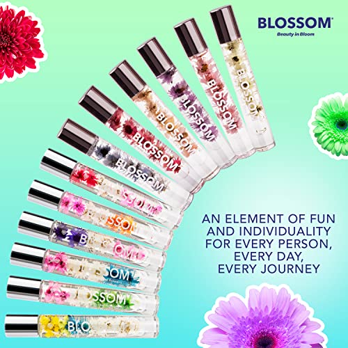 Blossom Roll On Rollerball Perfume Oil With Natural Ingredients + Essential Oils, Infused With Real Flowers, Made In Usa, 0.20 Fl. Oz./5.9 Ml, (Coconut Lily Of The Valley, Chamomile, Vanilla), Classic Coconut Nectar #TOP7