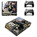 PS4 Pro Apex Legends Konsole Skin Aufkleber Vinyl Sticker Faceplate Konsole und 2 Controller Schutzhülle für PlayStation 4 PRO