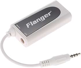 FC-21 Conversor de Guitarra Conversor de Baixo de Guitarra Elétrica para Celular Adaptador de Tablet Compatível com Telefones iOS Tablets Android Smartphone Tablet com Plugue de Áudio de 3,5mm