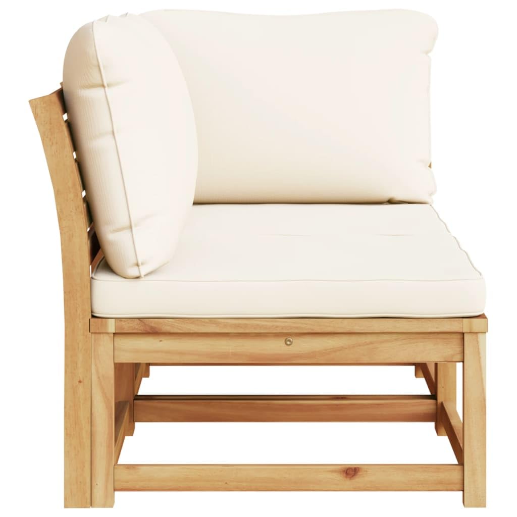 LAPOOH 366492 - Set di mobili da giardino in legno di acacia, mobili da giardino all'aperto, set da giardino per esterni, set divano da giardino