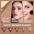 Matte Bronzer Powder 5 Colors Buildable Natural Contour Bronzer Palette Long Lasting Setting Face Bronzered Powder (05 Light)