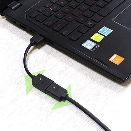 VCE Cable Alargador HDMI,Prolongador macho a hembra extensor HDMI 4k@60hz para TV stick chromecast 14cm 2 Unidades