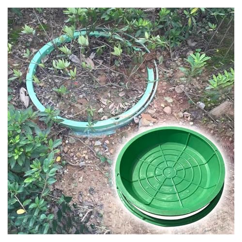 Cubierta redonda de plástico para tanque séptico, tapa de acceso resistente para mantenimiento de alcantarillado y paisajismo de jardines comunitarios