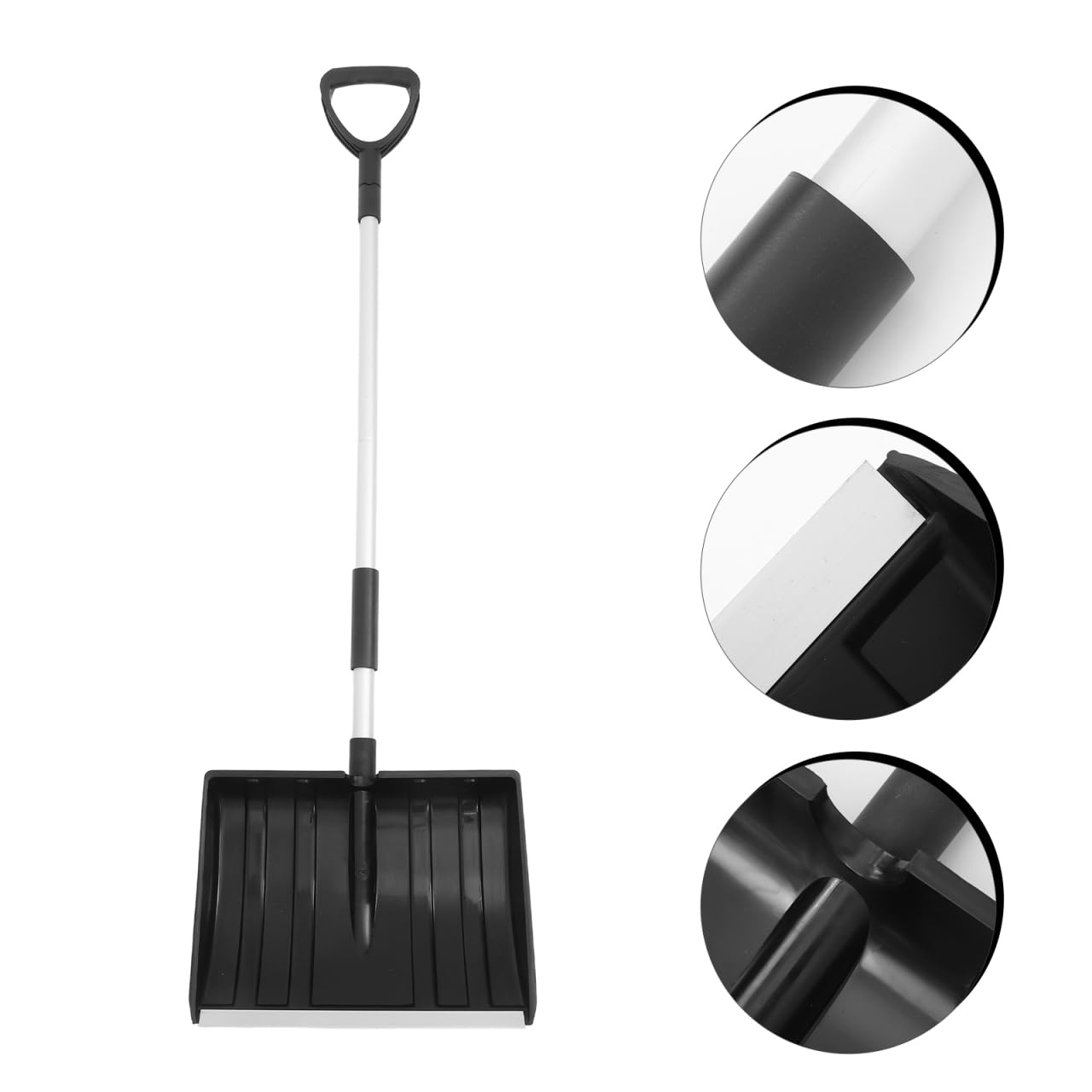 Schwere Hochleistungs-Schneeschaufel mit Großvolumen | Robuste Alu-Konstruktion, ergonomischer Teleskopgriff Für Hof, Garten, Auffahrt & gewerbliche Einsätze