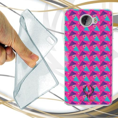 Custodia Cover Case Memphis Pattern Viola per