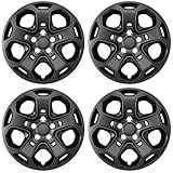AutoBeeDen 4-Pack Hubcaps Wheel Covers Compatible with Ford Fusion 2010 2011 2012, AE5Z1130D, 17 inch 17' (Black Color)