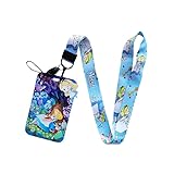 Alice in Wonderland Lanyard Keychain, Anime ID Badges Lanyard, Key Lanyard for ID Card Holder, Cell Phone Case (3)