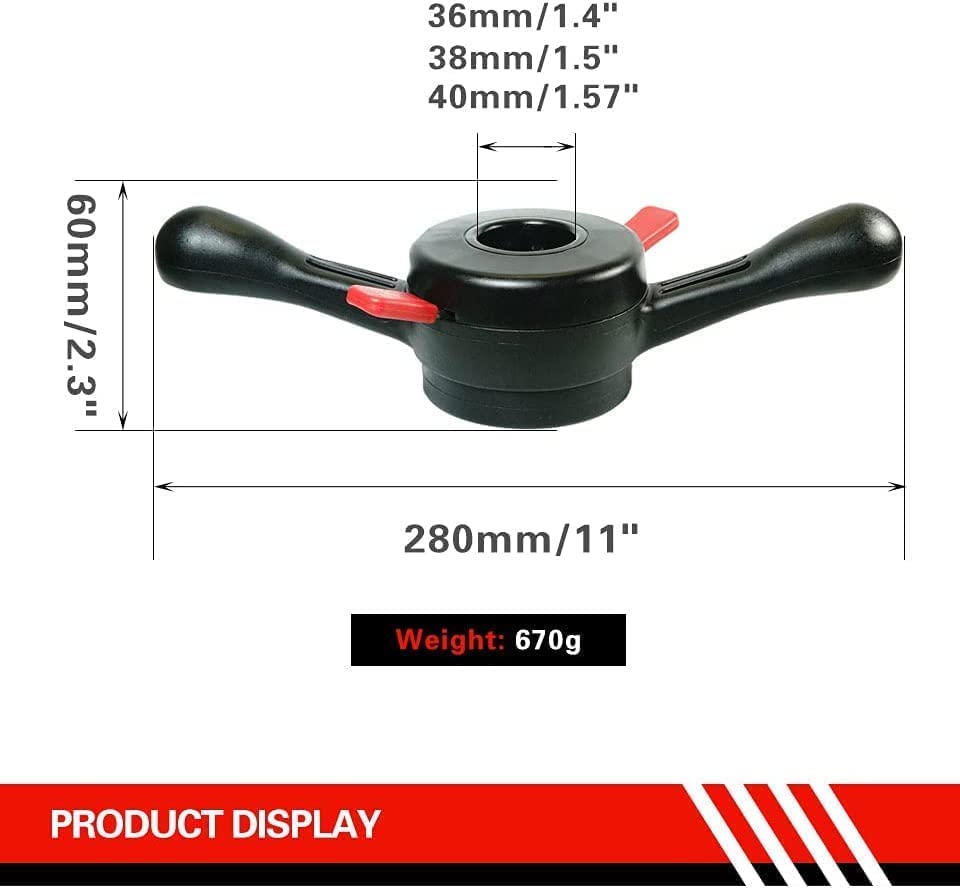 Image of BTMIEY Quick Nut, Wheel Balancer Quick Nut, Wheel Balancer Tyre Changer Tool Wheel Balancing Machine Quick Balance Hub Wing Nut Car Repair Tool Car Accessories (Inner Dimeter 36mm Pitch 3mm)