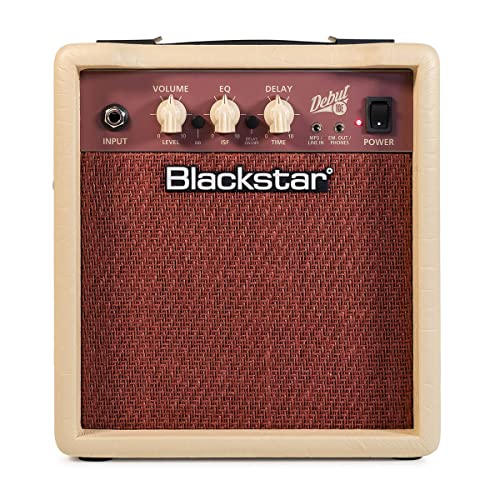 Blackstar Debut 10E Combo Amplificador de Guitarra Eléctrica para Principiantes con Efecto Delay 10 W Entrada de Auriculares/Line In MP3 Playback