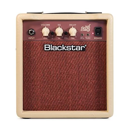 Blackstar Debut 10E Combo Amplificador de Guitarra Eléctrica para Principiantes con Efecto Delay 10 W Entrada de Auriculares/Line In MP3 Playback