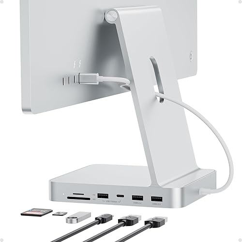 HUB USB C para iMac de 24 pulgadas 2021/2023/2024, Adaptador de Hub USB PULWTOP, Accesorios para iMac para i-Mac M1/M3/M4 con USB C 10Gbps 3*USB A