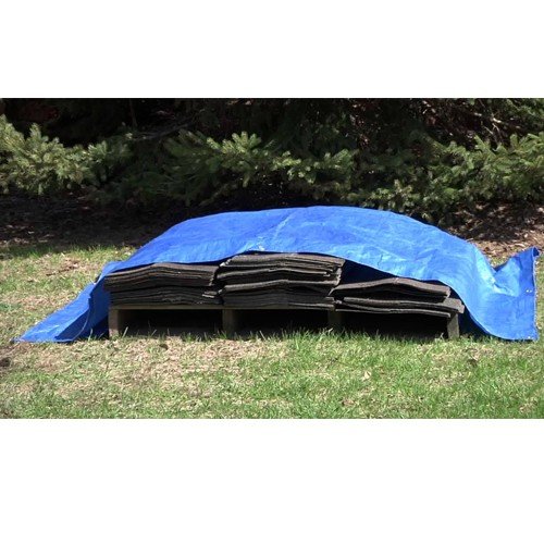 Wideskall® 7' x 5' Sq Feet All Weather Light Duty Water Resistant Reinforced Cover Blue Tarp w/Grommets