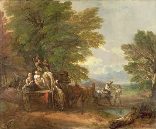 Tableaux le chariot de récolte Gainsborough affiche murale pour bureau