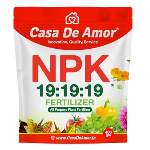 Image of Casa De Amor NPK 19-19-19 Fertilizer | Balanced Water-Soluble Plant Food for Growth, Flowering & Yield Boost | For All Plants | 400 gm
