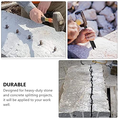Holibanna Stone Splitter Hand Tools Rocks Chopping Tool Stone Splitting Wedge Mining Quarrying