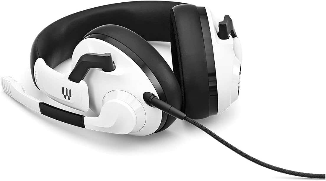 EPOS H3 Closed Acoustic Gaming Headset with Noise-Cancelling Microphone - Plug & Play Audio - Around The Ear - Adjustable, Ergonomic - for PC, Mac, PS4, PS5, Switch, Xbox - White