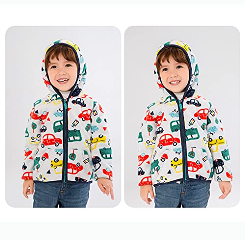 image for Feidoog Toddler Polar Fleece Jacket Hooded Baby Boys Girls Autumn Wint