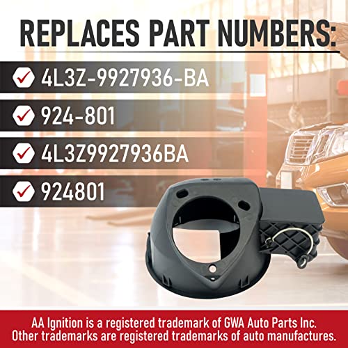 Fuel Filler Door Housing Pocket Assembly - Fits Ford F150 And Lincoln Mark Lt Models Including Years 2004-2008 - Replaces 4L3Z-9927936-Ba, 4L3Z9927936Ba, 924-801, 924801 - Gas Tank Cap Door Hinge #TOP2