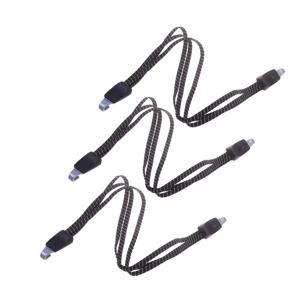 BRIGHTFUFU Strong Bungee Cords Hooks Large Camping Straps Elastic Luggage Rope for Bike Rack Cargo Securement