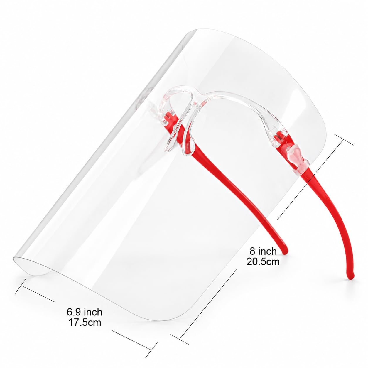 Face Shields Set with 12 Replaceable Anti Fog Shields and 6 Reusable Colored Glasses for Man and Women to Protect Face and Eyes — Amazon image 3