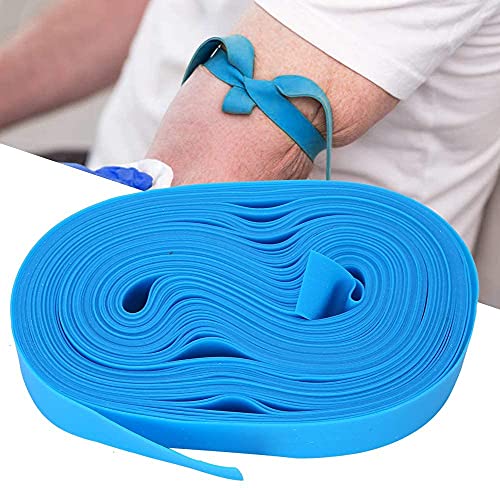 Garrot Garrot - Cinta de látex plana de goma, desechable, 50 piezas precortadas y 1 rollo de elasticidad Flat Designs Garrot hemostático adecuado para situaciones de emergencia
