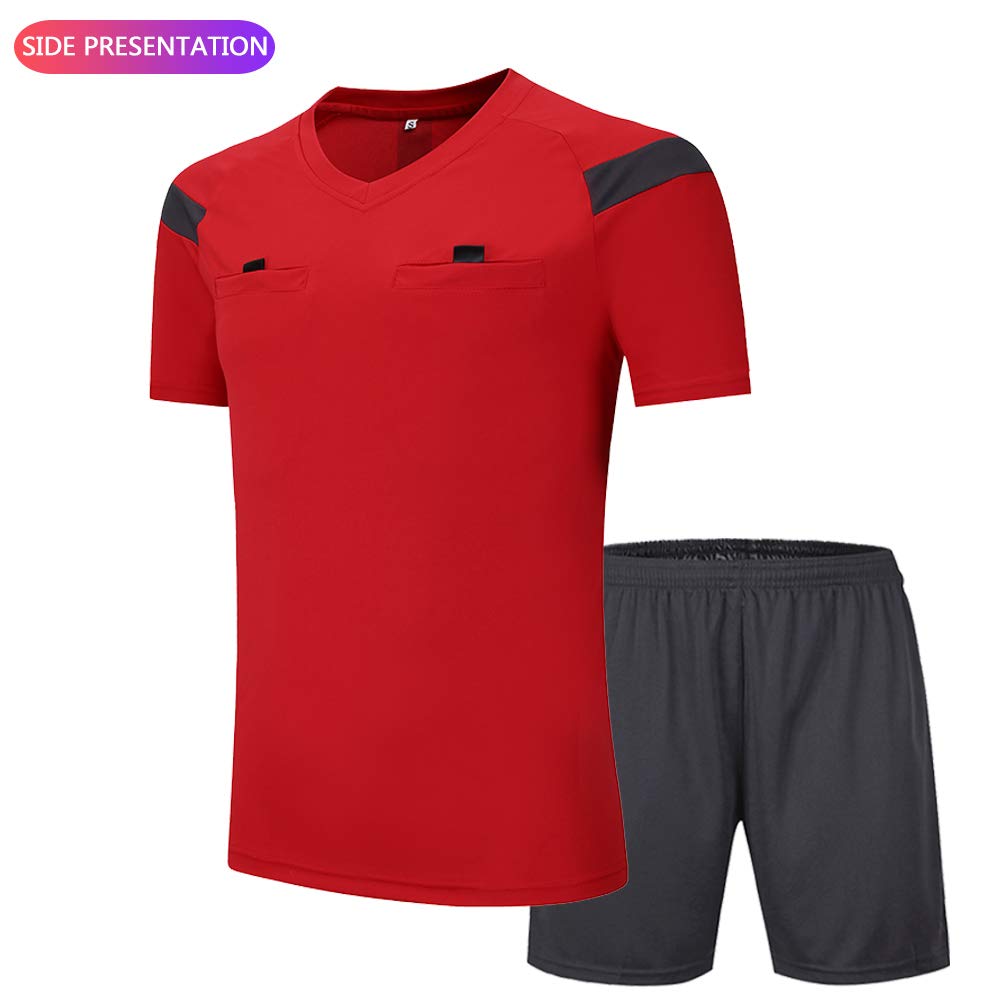 SHINESTONE Camiseta de árbitro manga corta hombre