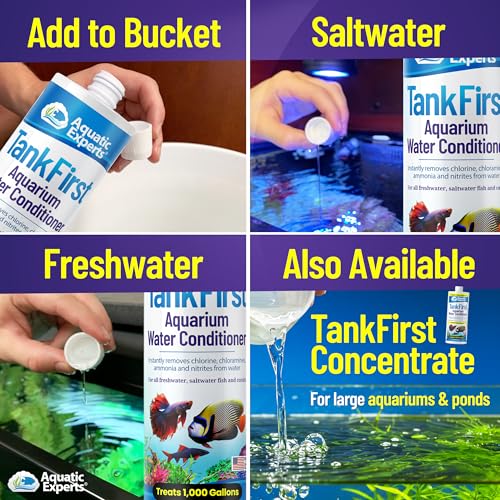 Image of TankFirst Complete Aquarium Water Conditioner - Fish Water Conditioner, Instantly Removes Chlorine, Chloramines, and detoxifies Ammonia from Fish Tank (TankFirst Regular, 250 ml)
