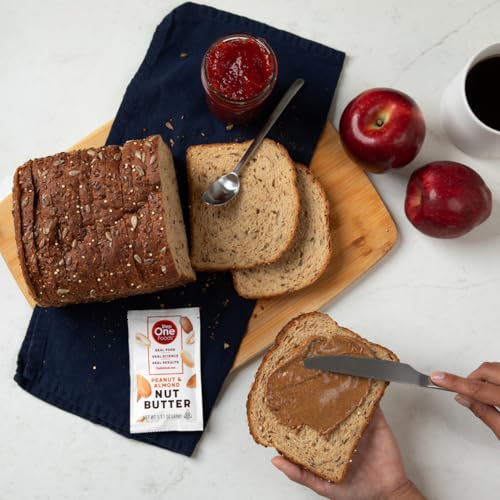 Step One Foods, Peanut & Almond Nut Butter, Spreadable Squeeze Packets, Gluten Free, Non-GMO, Clinically Proven to help Lower Cholesterol, 1.1oz (12 Pack)
