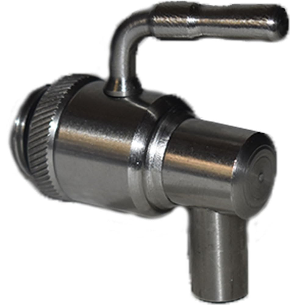 Barril para aceite de 50 litros tarro con grifo damigiana bidón de acero inoxidable 18/10 contenedor vino miel agua