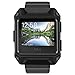 iiteeology Compatible with Fitbit Ionic Bands, Breathable Shockproof TPU Protective Frame Case with Strap Band for Fitbit Ionic Smart Fitness Watch Accessory - Black