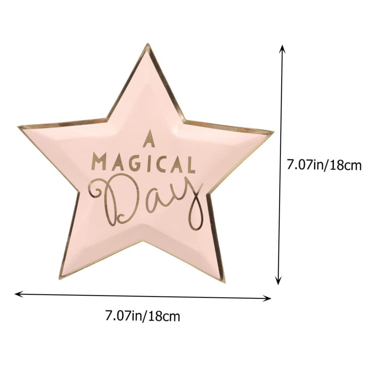 BEBEMOKO 1 Set Birthday Party Paper Tray with Star Design Disposable Plates for Celebrations for Dessert Tables and Special Occasions