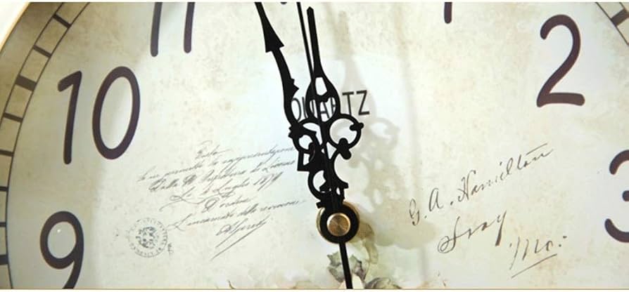 Amazon.co.jp: 壁掛け時計レトロ鍛造鉄壁掛け時計-20インチ